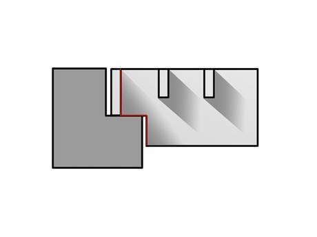 This is C frame type of steel grating.